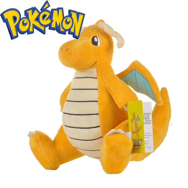20-68cm Kawaii Pokemon Original Flash Dragonite Mini Dragon Dragonair Cartoon Soft Plush Doll Throw Pillow Child Birthday Gift