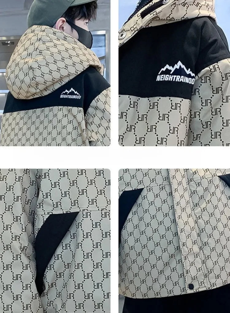 2025 New Boys' Thickened Winter Coat with Hood, Fleece-Lined Parka Jacket for Toddler Boys, Stylish & Warm Winter Wear