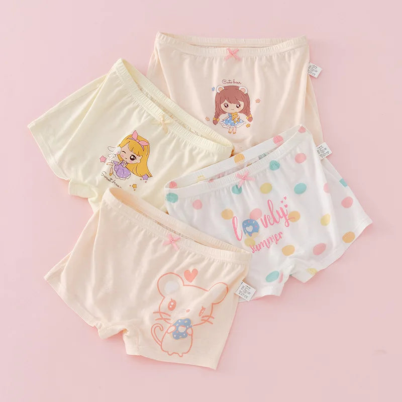 Girl A Cotton Briefs Boxers Breathable Underpants Girl Quality Panties Size 90-165 Healthy Briefs Kids Comfortable Soft Boxers