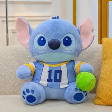 Disney Purple Embracing Flower Stitch Doll Cartoon Cute Stitch Plush Toy Room Decoration Kawaii Cartoon Pillow Kid Birthday Gift