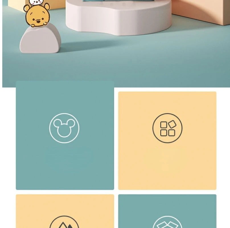 Disney New Diaper Bag Handbag Luxury Brand Fashion Baby Diaper Bag Large Capacity Cartoon Baby Stroller Bag Multifunctional