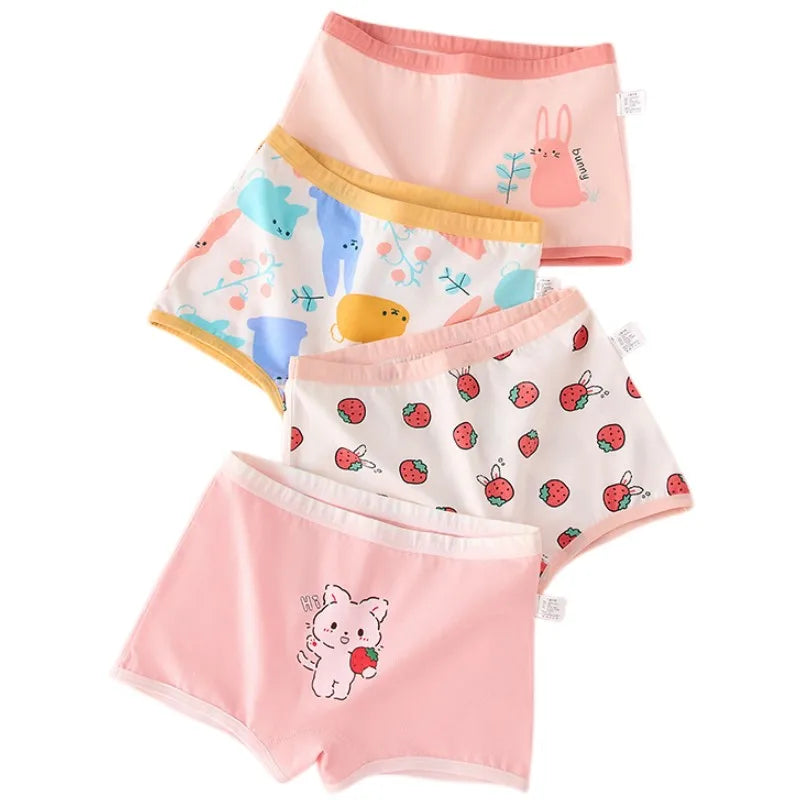 Girl A Cotton Briefs Boxers Breathable Underpants Girl Quality Panties Size 90-165 Healthy Briefs Kids Comfortable Soft Boxers