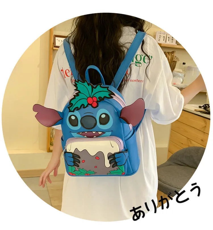 Disney Stitch New Mini Children's Backpack Cartoon Cute Children's Schoolbag Fashionable Casual Children's Backpack High Quality