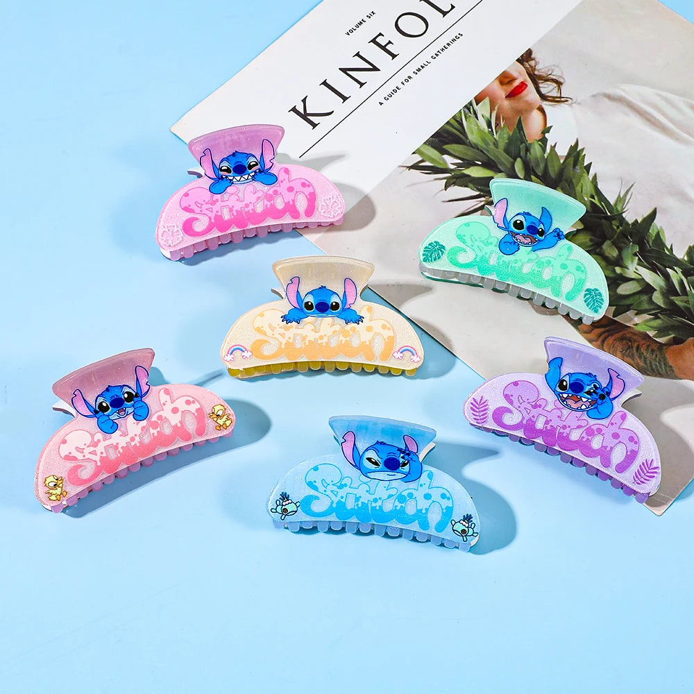 1PC/6PCS Disney Stitch hair claws, multi-functional hair accessories hair claws, the perfect novel gift for friends and Stitch