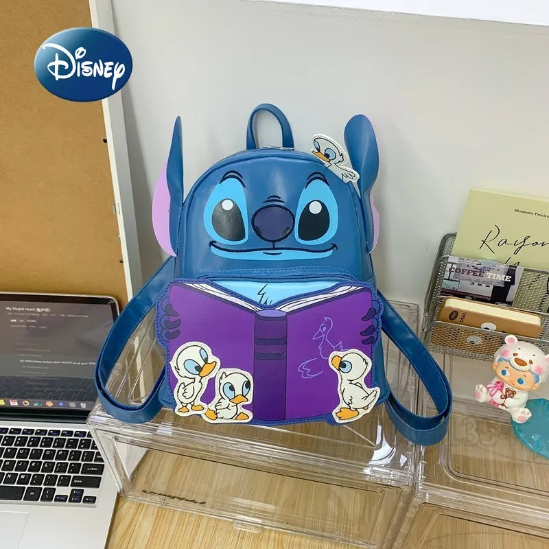 Disney Stitch New Mini Children's Backpack Cartoon Cute Children's Schoolbag Fashionable Casual Children's Backpack High Quality
