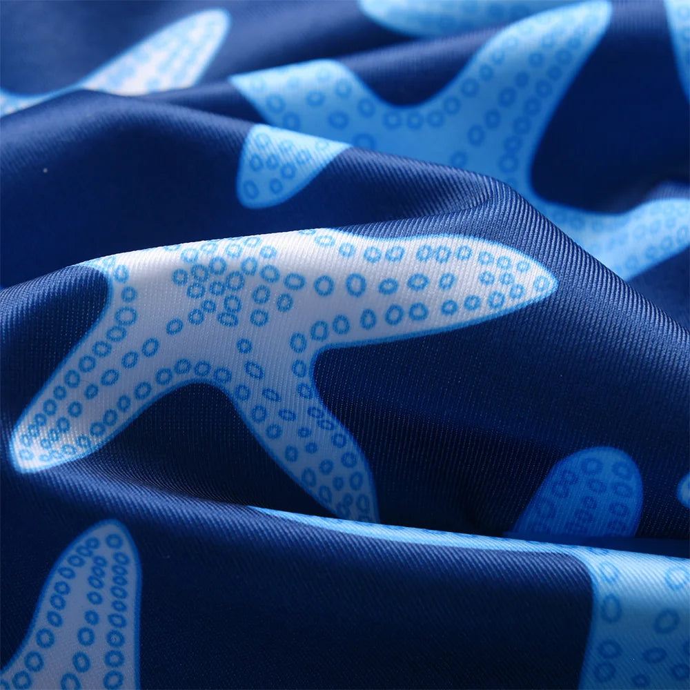 VIKITA Girls Swimwear One Piece Teens Seastar Print High Quality Beachwear for Kids Girls Camisole Swimsuit 4 To 10 Years Old