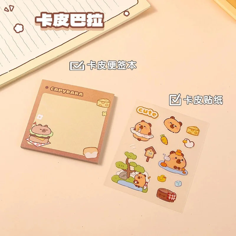 1 Set Wholesale Capybara Stationery Set Primary School Season Gift Learning Stationery Gift Pack Reward Class Prizes