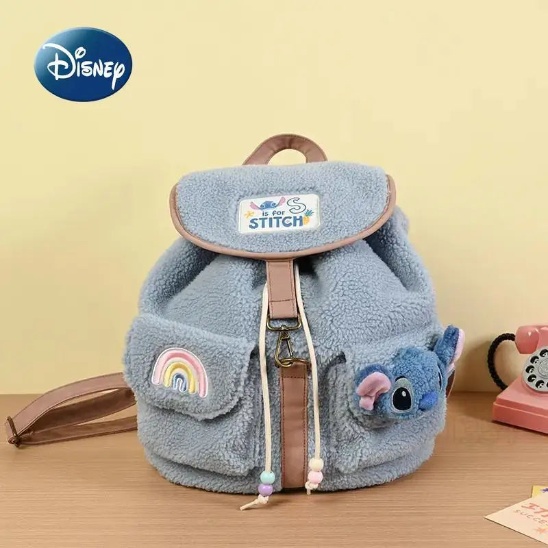 Disney New Fashion Women's Backpack Luxury Brand Original Women's Backpack Large Capacity High Quality Leisure Travel Backpack
