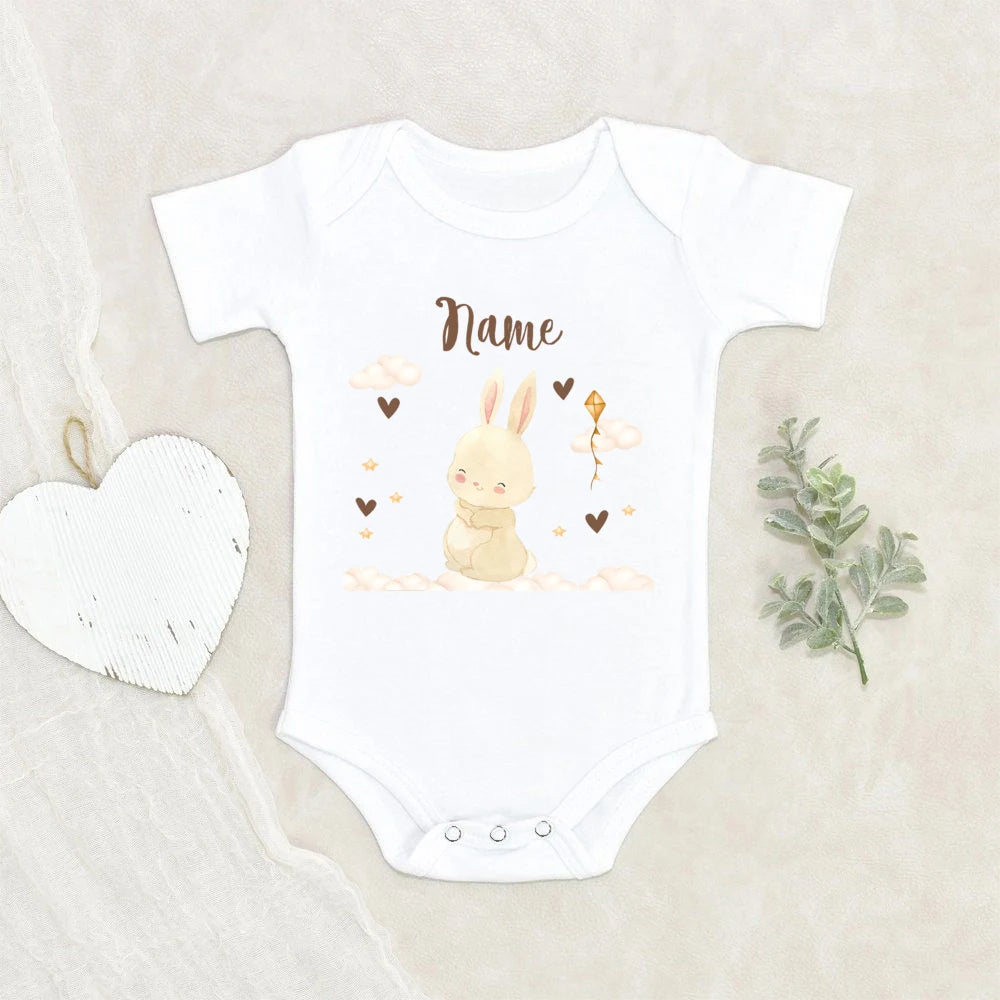 Personalized Baby Jumpsuit Custom Name Newborn Wild One Romper Safari Animals with Name Outfit Baby Clothes Infant Shower Gift