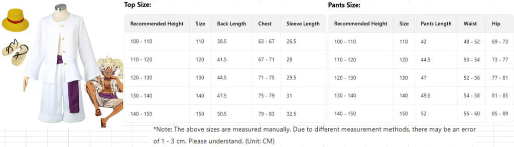 5 Styles Anime Monkey D Luffy Cosplay Costume Egghead Costume for Adult Coat Hat Fancy Uniform Halloween Christmas Suit