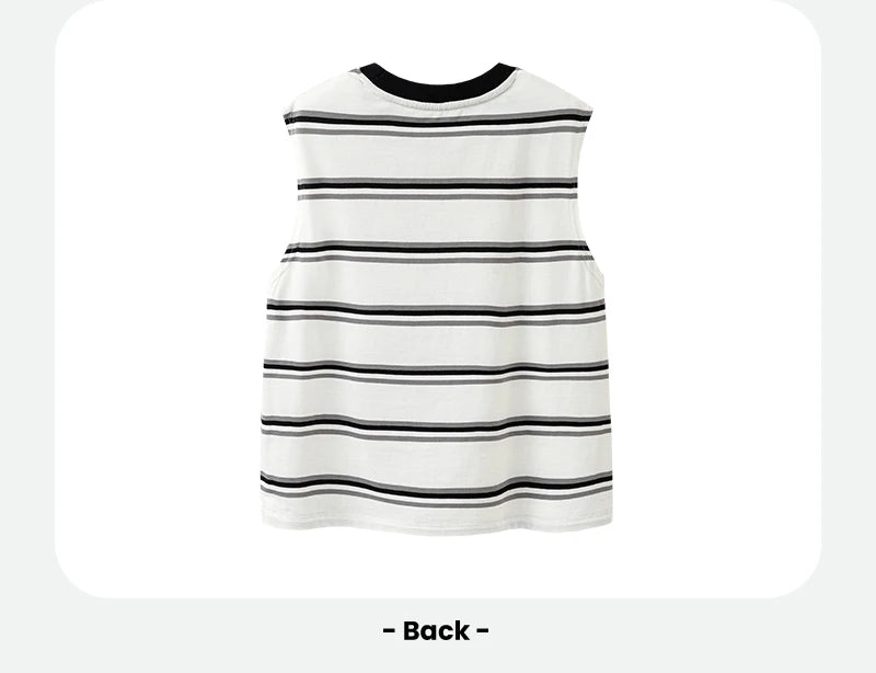 Mini Bala Boys Quick-Dry Cotton Tank Top Breathable Soft and Skin-Friendly 2025 New Summer Underwear for Kids