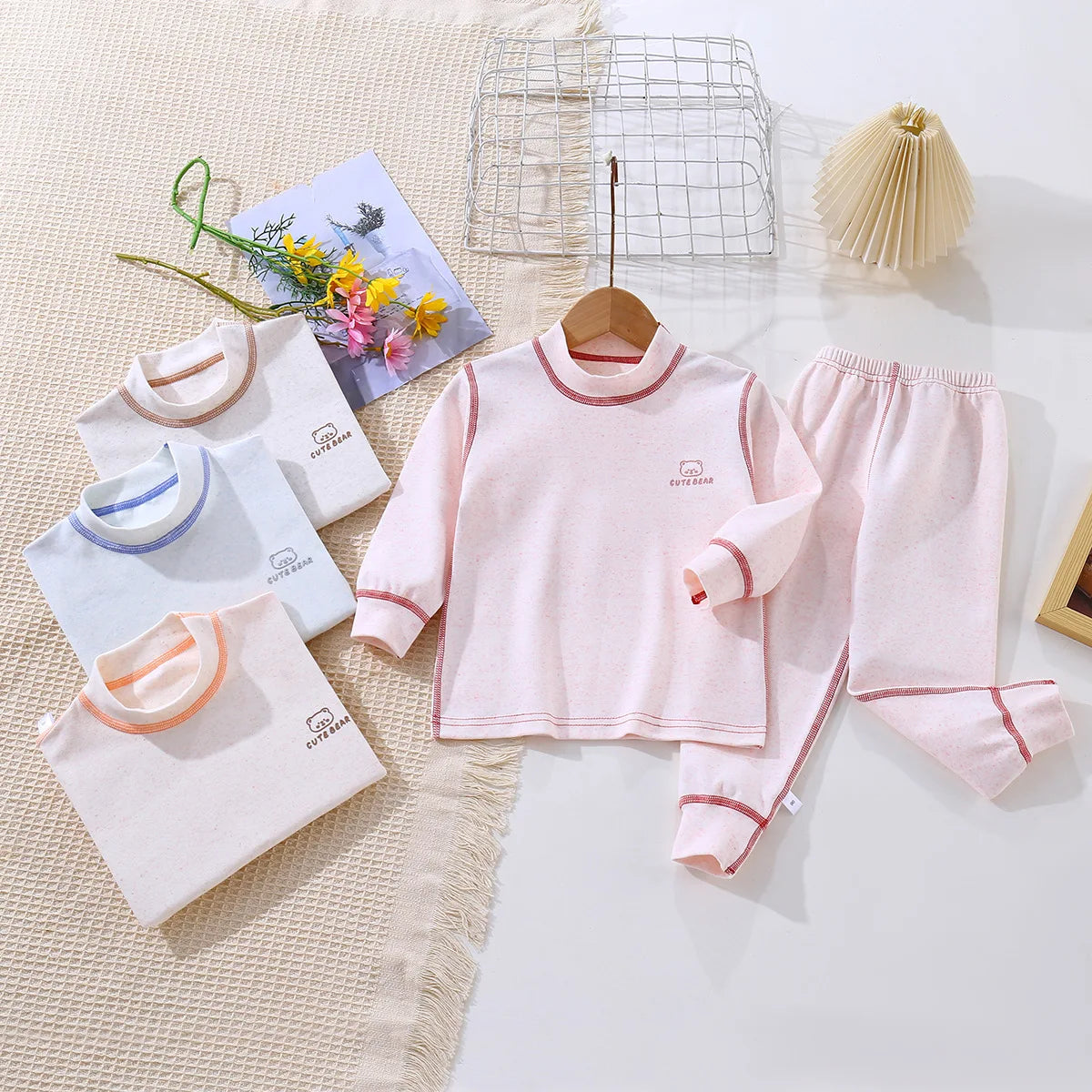 Baby Clothing Autumn Winter Home Pajamas 1 to 8 Years Children Boys Pajamas Children's Underwear Cotton Children's Clothing