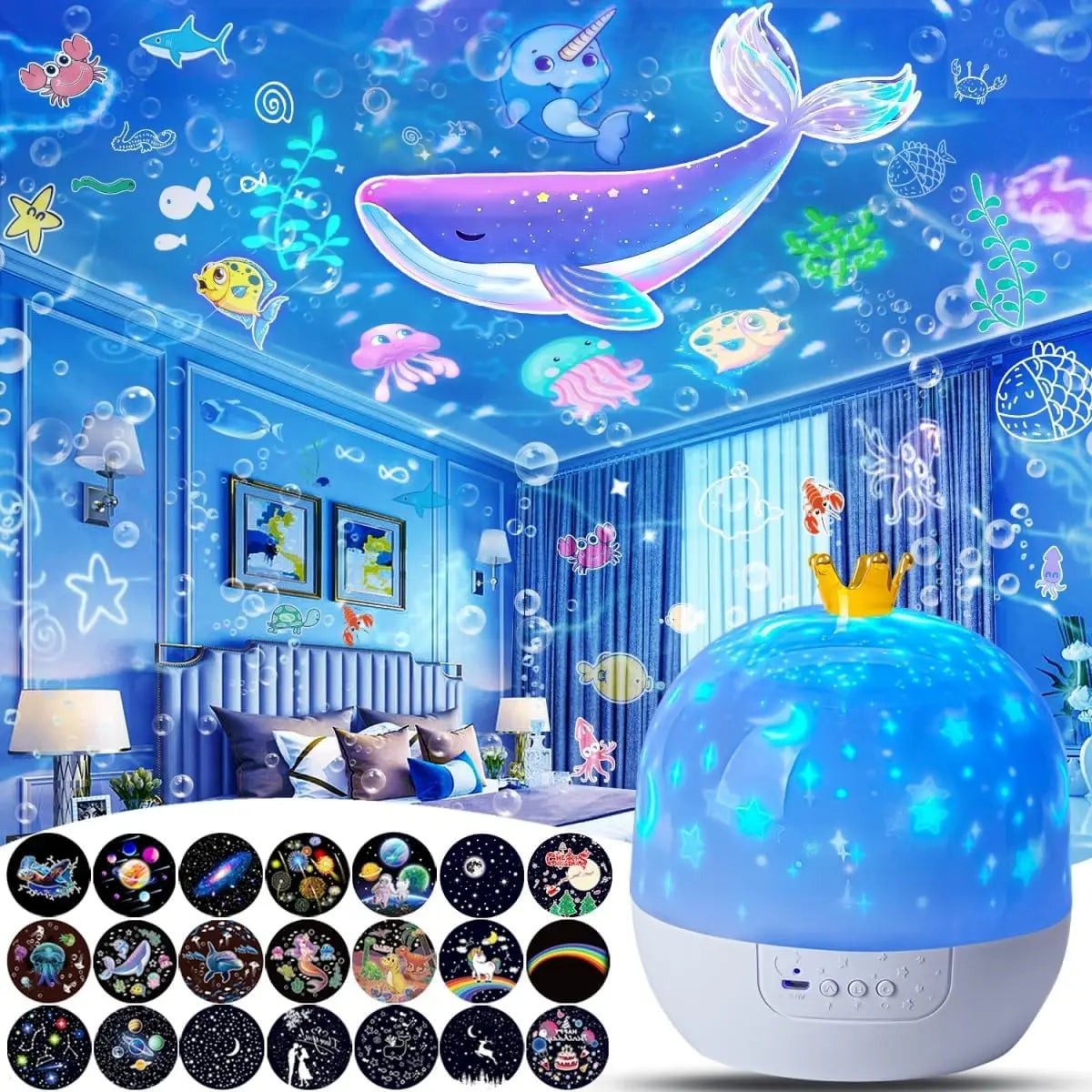 Star Galaxy Projector 21 in 1 Starry Sky Projector with 360° Rotating Timer Atmosphere Lamp for Kids Birthday Xmas Gifts Decor
