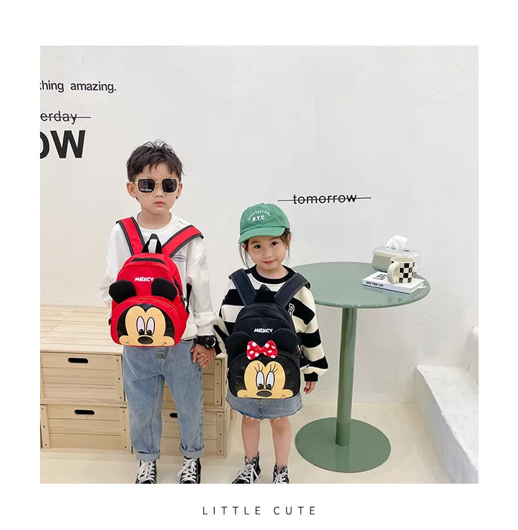 Disney Mickey and Minnie New Children's Backpack Cartoon Cute Boys and Girls Schoolbag Mini Fashion Trend Children's Backpack