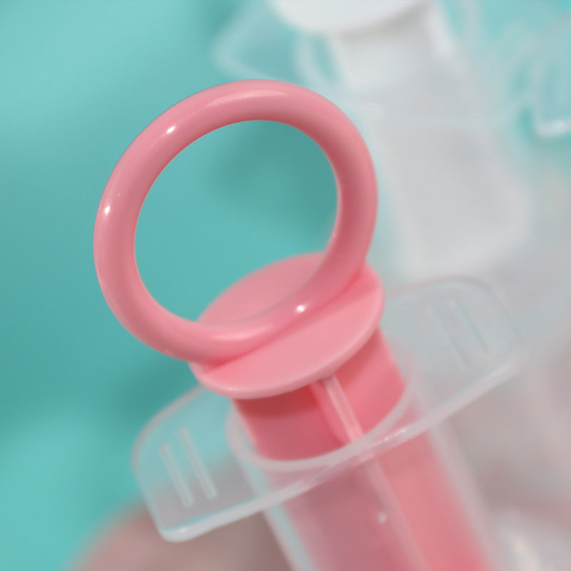 Baby Pacifier Feeder, Baby Liquid Medicine Dispenser, Anti-choking Silicone Needle Feeder Water Feeder, With Measuring 20ml Cup