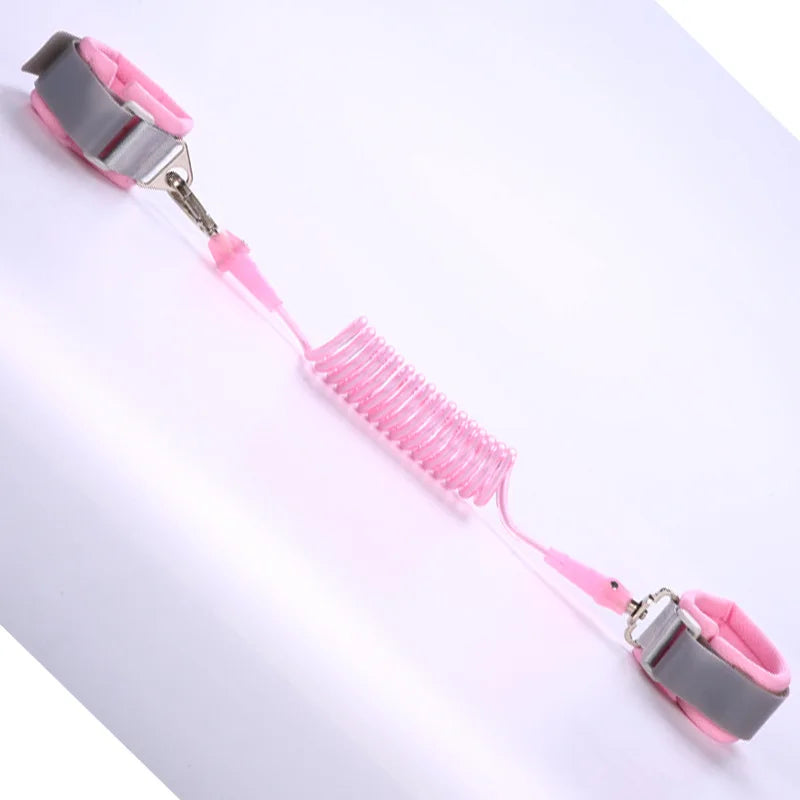 Toddlers Leash Anti Lost Wrist Link Child Kids Safety Harness Kids Walking Wristband Assistant Strap Belt for Girl Pink Gift