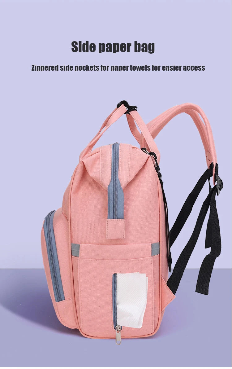 Disney New Fashion Baby Diaper Bag Large Capacity Maternity Bag Baby Waterproof Stroller Backpack Mickey Mouse Baby Diaper Bag