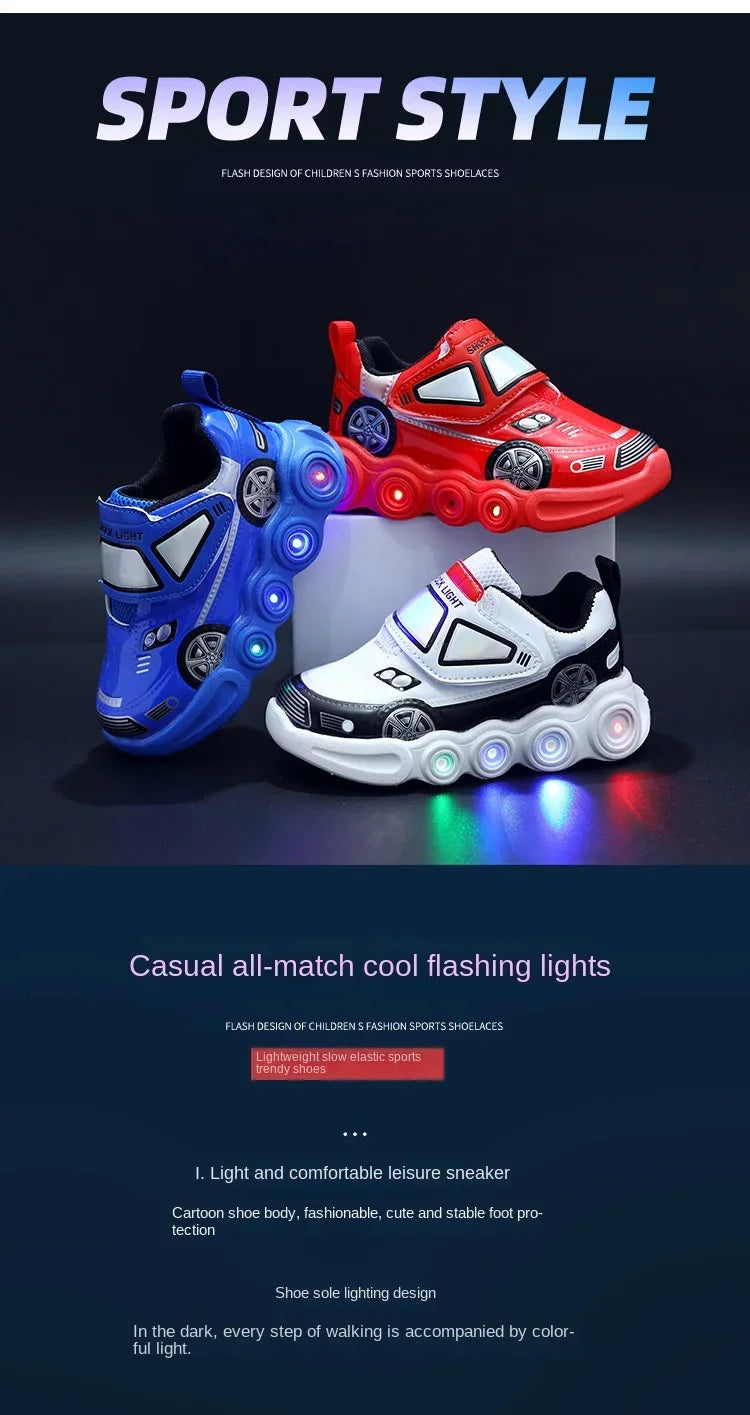 0-6Years Children Glowing Sneakers Kids Luminous SneakersBoys Girls Led  Lighted Sneakers Toddler Outdoor Shoes Casual Shoes