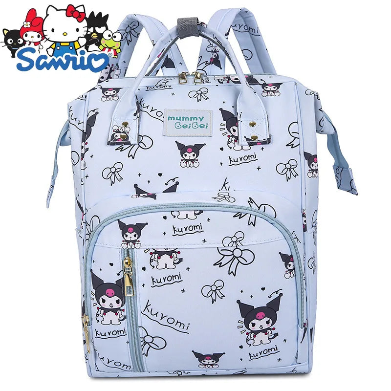 Kuromi New Diaper Bag Backpack Cartoon Cute Baby Diaper Bag Backpack Multifunctional Fashion Lightweight Baby Bag Large Capacity