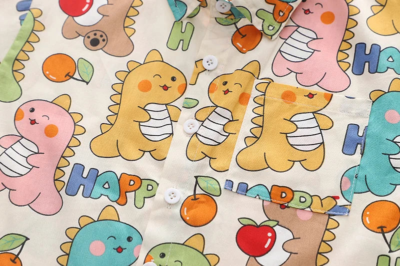 New Summer Baby Clothes Suit Children Boys Casual Cartoon Shirt Shorts 2Pcs/Sets Infant Outfits Toddler Costume Kids Tracksuits