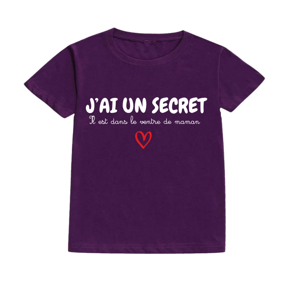 Children's T-shirt Announcing Pregnancy Future Big Sister/ Big Brother Kids Short Sleeve Shirts Pregnancy Announcement T-shirt