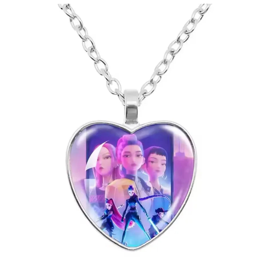 * K-Pop Demon Hunters Handmade Glass Bead Bracelet Huntr-x Rumi Zoey Mira Bangles Unisex Jewelry Accessories Fans Gift