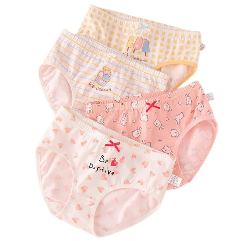 Girl A Cotton Briefs Boxers Breathable Underpants Girl Quality Panties Size 90-165 Healthy Briefs Kids Comfortable Soft Boxers
