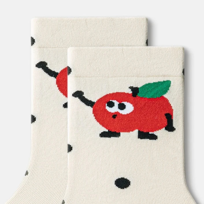 Women Cute Socks New Trends Breathable Casual Novelties Socks for Women Long Cartoon Teenagers Girls Crew Socks Breathable