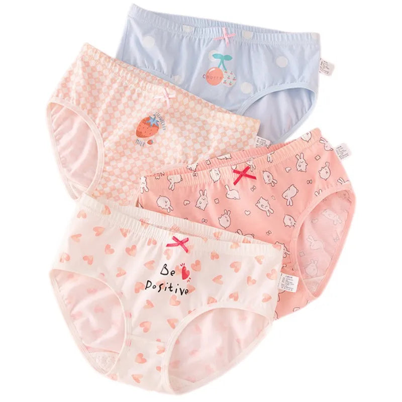 Girl A Cotton Briefs Boxers Breathable Underpants Girl Quality Panties Size 90-165 Healthy Briefs Kids Comfortable Soft Boxers