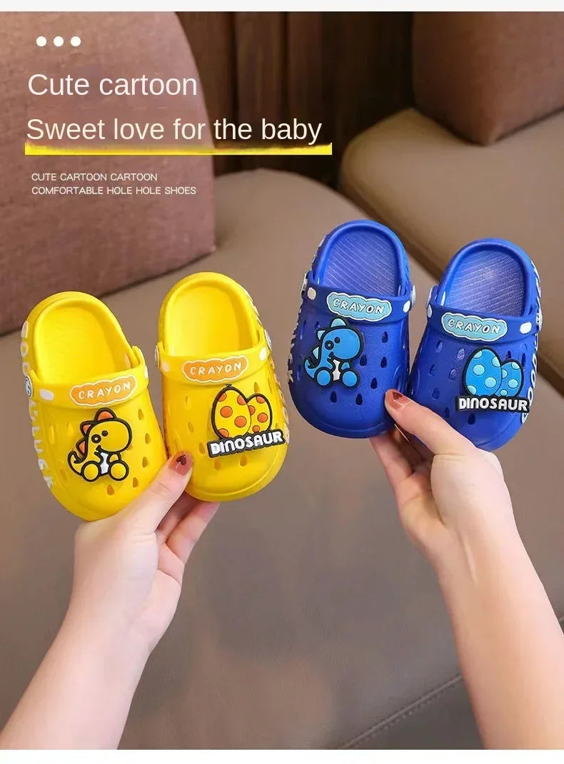 Cute New Animal Baby Boys Slippers Summer Kids Cartoon Sandals Toddler Beach Shoes Girls Cute Slides Children Slippers