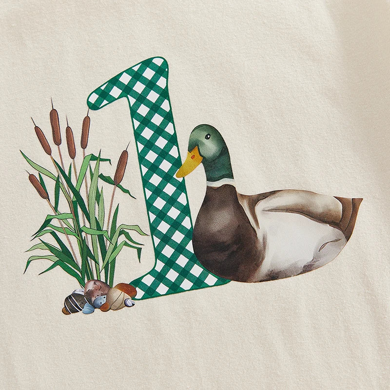 Toddler Boy Lightweight Cotton Romper Short Sleeve Round Neck Animal Print Loose Fit Jumpsuit for Summer Beach Party