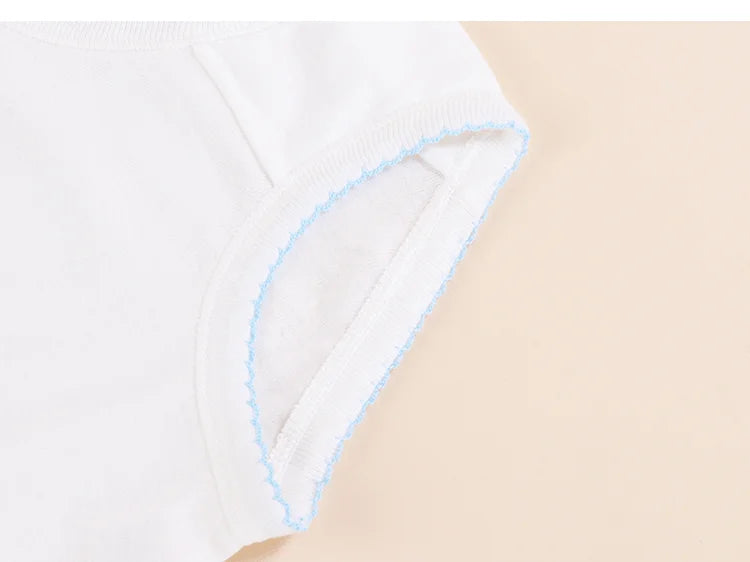 6 Pack Girls Cotton Underwear - 100% Pure Cotton Breathable Comfortable Kids Panties - Soft White Toddler Underwear for Girls -