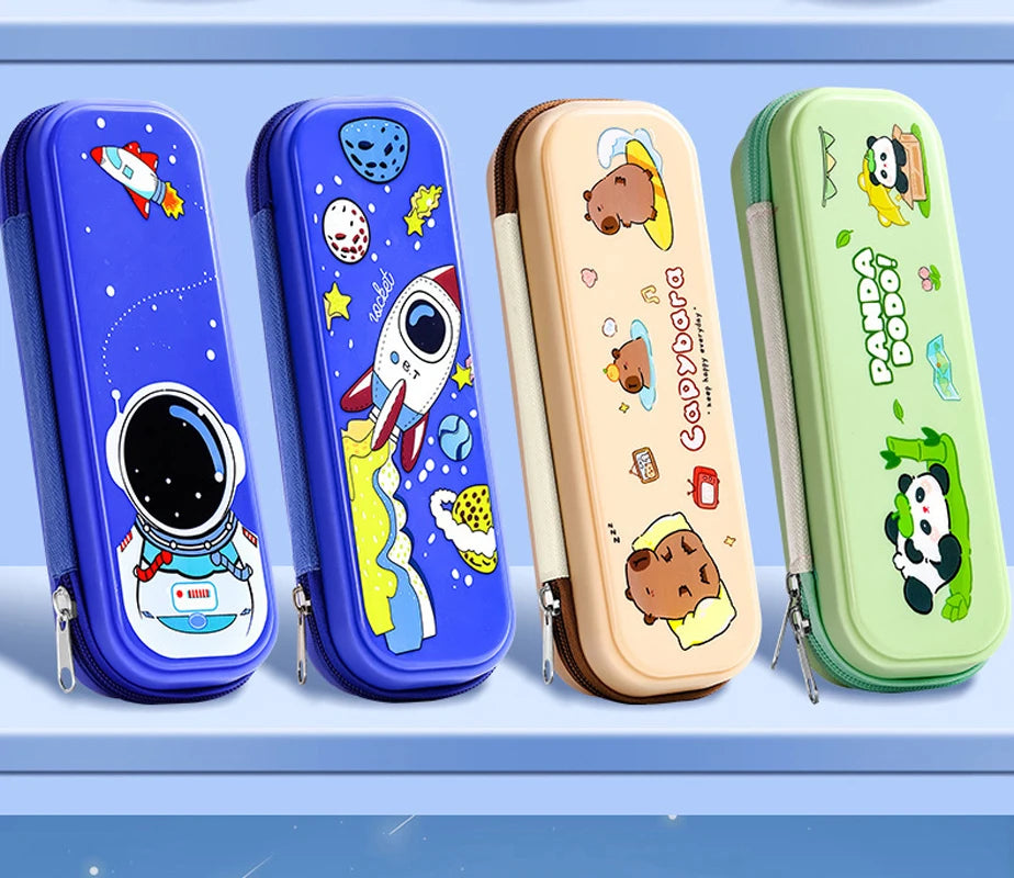 Kawaii Cute Kid Boy Girl Multi Color Selection Pencil Box School Student Stationery Box Child Pencil Storage Capacity Case Gift