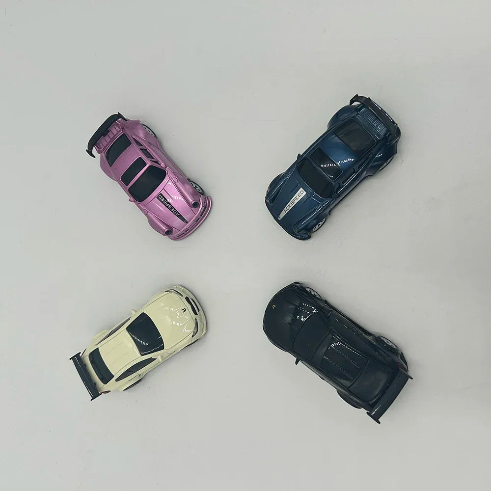 Fqd23 Fqd25 1/64 Rc Car 2.4g 4wd Mini High Speed Racing Car Simulation Car Model Toy Remote Control Drift  For Kids Gifts