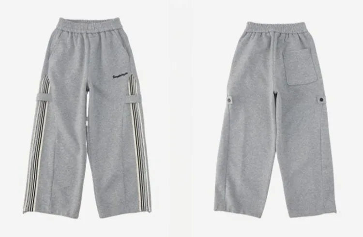 Boys Autumn 2025 Trendy Loose Sweatpants Casual Comfortable Outdoor Sports Pants for Tween Boys Size 8-12