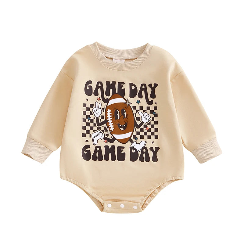 Infant Boys Fall Hooded Romper with Zipper Closure and Cute Animal Print Design for Cozy Autumn Days