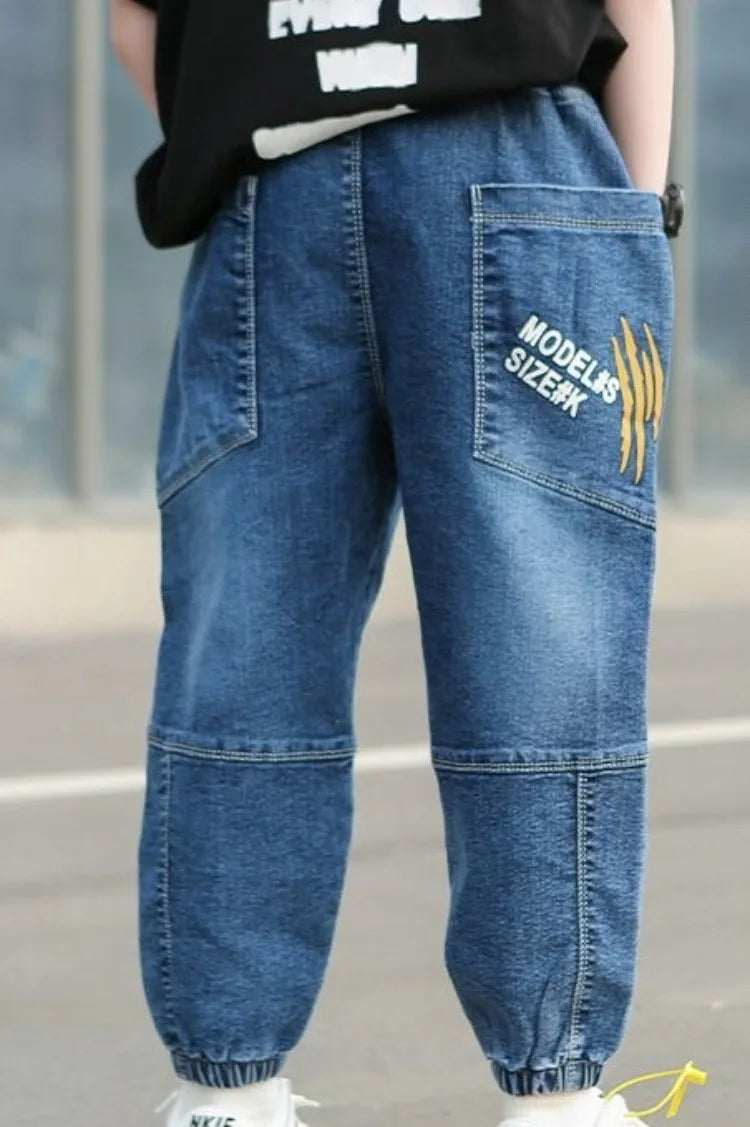 Loose Fit Toddler Boys' Jeans - Spring Autumn Kids Pants for Boys, Trendy Oversized Denim Pants for Boys 2025