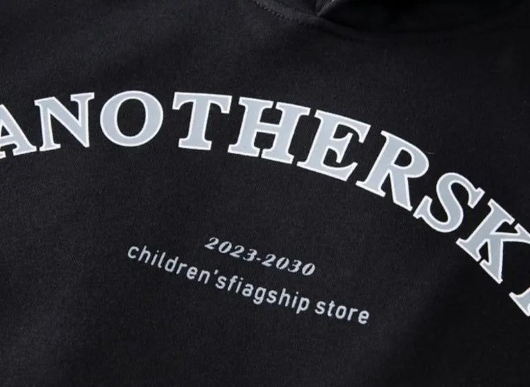 Boys' Korean-Style Oversized Hooded Sweatshirt for Spring & Autumn 2025 New Arrival - Medium/Large Size Stylish Kids Top