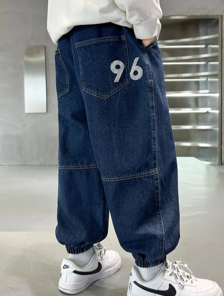 Boys Jeans Spring Autumn 2025 New Style Casual Pants Trendy Stretch Fabric Comfort Fit Toddler Boys