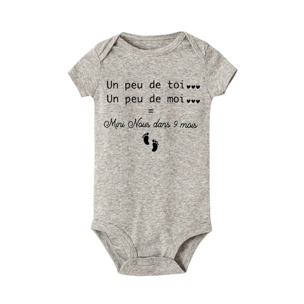Mini Naus Dans 9 Mais Pregnancy Announcement Baby Rompers First Time Dad Gift Baby Announcement Bodysuit New Baby Gift