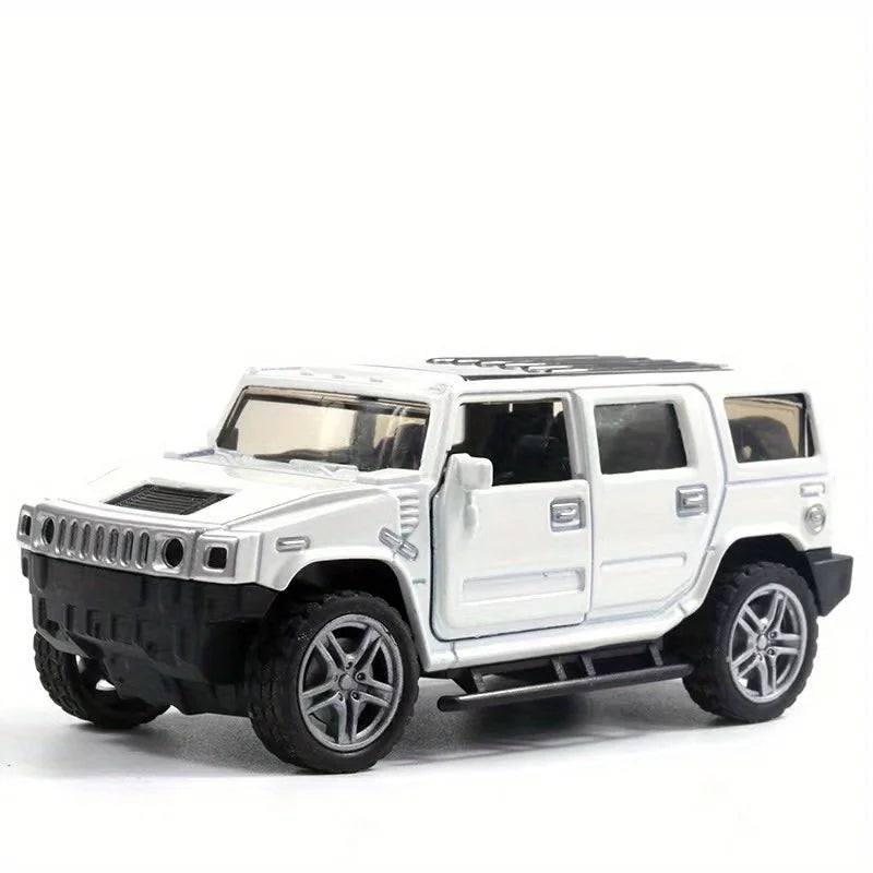 Alloy Car Model Diecast SUV Car Toy Doors Open Pull Back Car Metal Vehicle Toy for Kids Boys Girls Adults Birthday Gifts