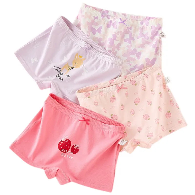 Girl A Cotton Briefs Boxers Breathable Underpants Girl Quality Panties Size 90-165 Healthy Briefs Kids Comfortable Soft Boxers