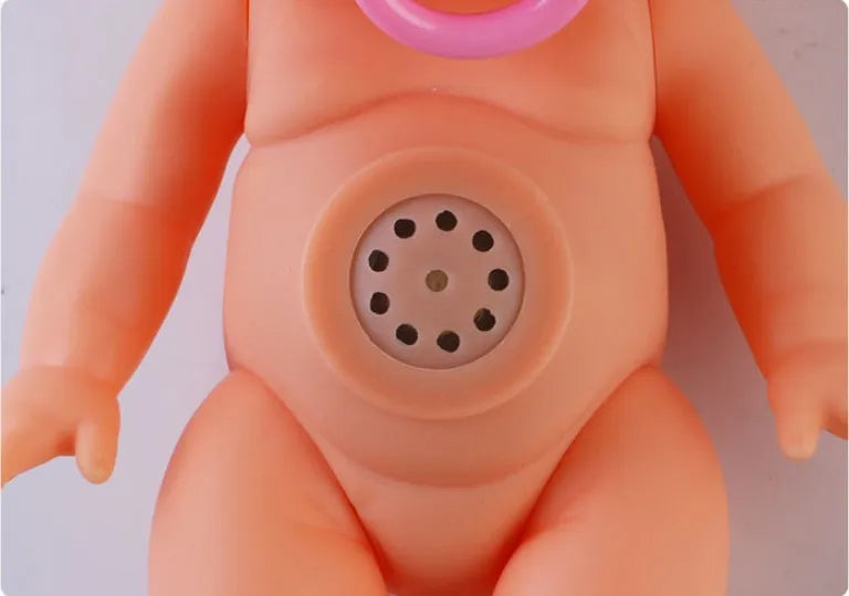 8inch 3D Weeping Babies Unicorn Baby Simulation Baby Crying Doll Creative Cute Doll For Girl Reborn Baby Vinyl Christmas Gift