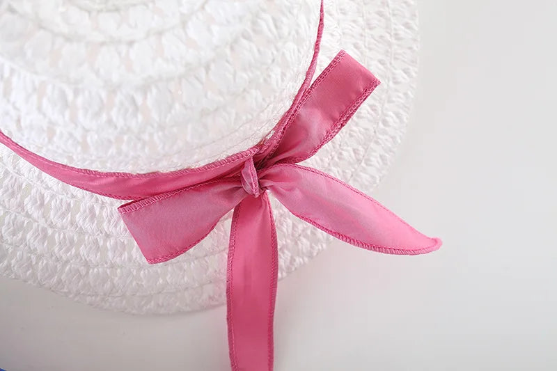 (0-3 Year Old Baby Girl Dress) Summer New Small Floral Bow Children'S Sleeveless Clothes, Free Bow Hat Included