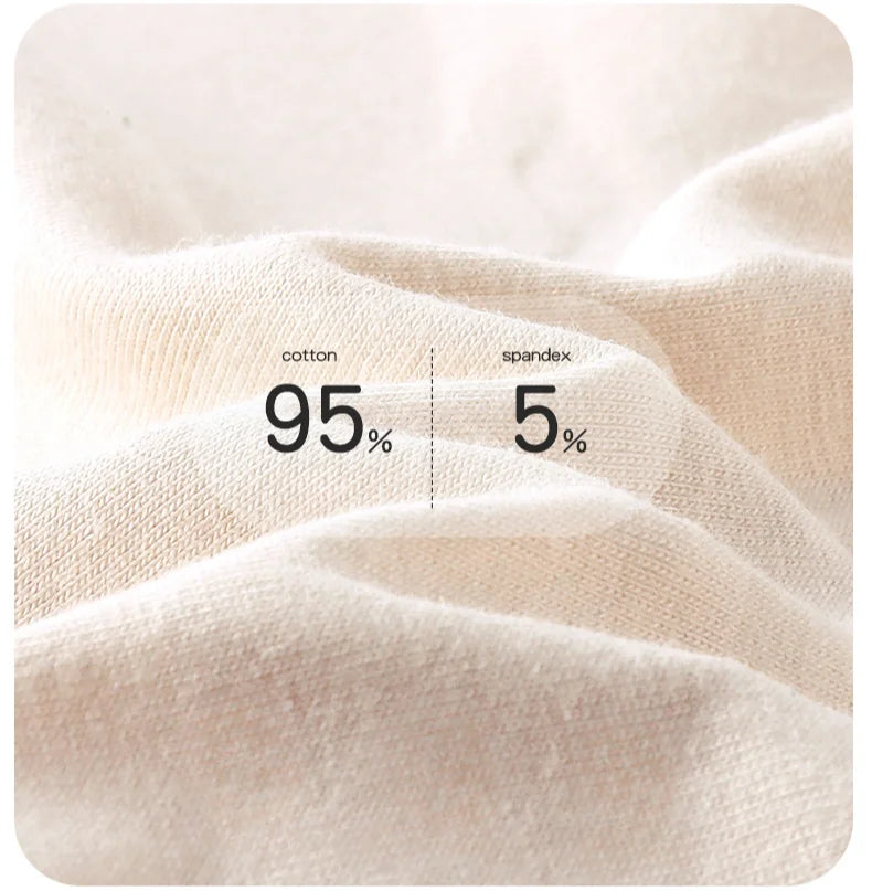 4PCS Girls High Waisted Panties Kids Cotton Antibacterial Knickers Cute Print Soft Comfort Underwears 3+y Young Children Clothes