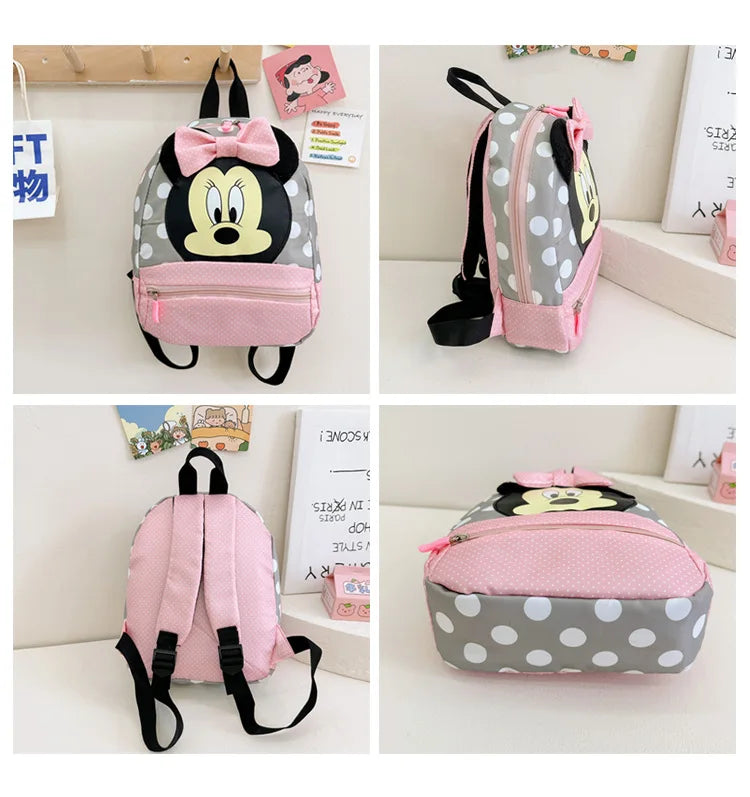 Disney Cartoon Backpack For Baby Boys Girls Minnie Mickey Mouse Children Lovely Schoolbag Kindergarten Schoolbag Kids Gift
