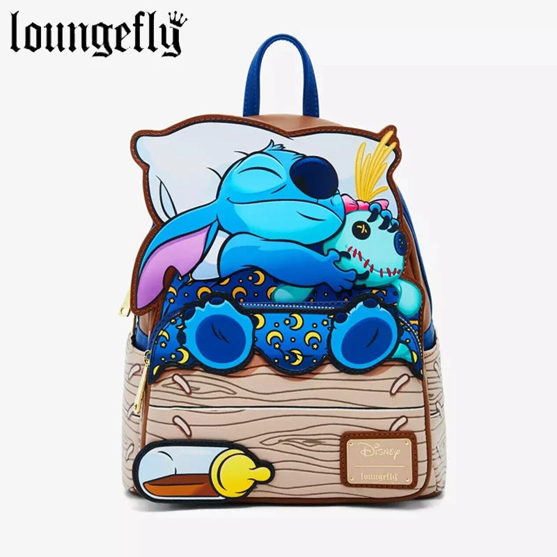 Loungefly Disney Stitch Sleeping Bed Mini Backpack Wallet