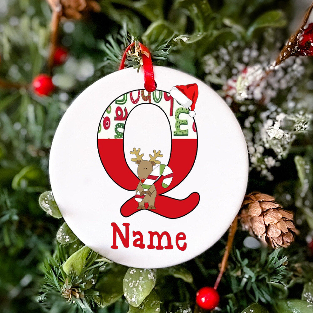 Personalized Christmas Baby Ornament Custom Name Toddler Xmas Ceramic Ornament Baby Photo Prop Ornament Christmas Keepsake Gift