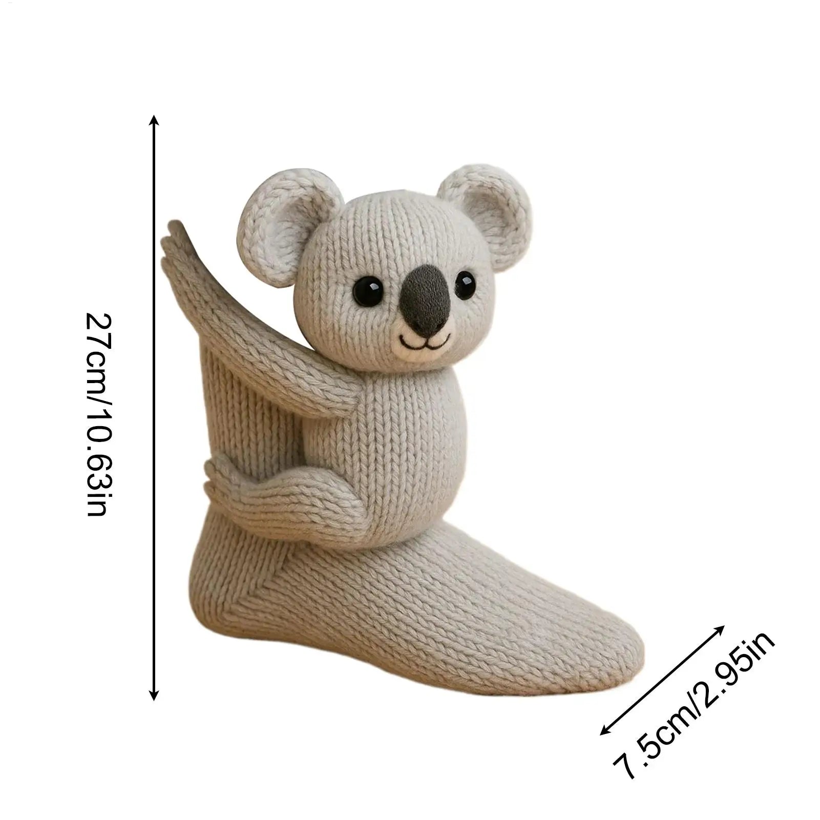 3D Knit Animal Socks Foot Warm Supplies 3D Novelty Knitted Socks for Women Kid Adult Winter Fall Christmas Birthday Indoor Home