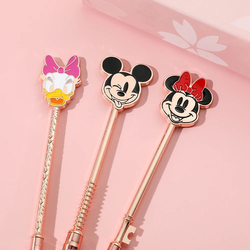 Minnie makeup brush set, soft fiber makeup brush, Daisy, Donald Duck eye shadow brush, cartoon makeup tool, Christmas gift